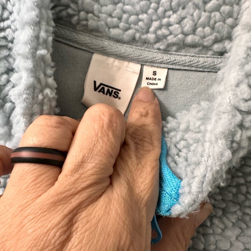 Vans Sherpa Zip Fleece Sweater. Small - Picture 5 of 8